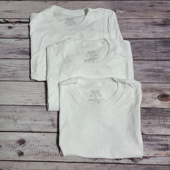 Fruit of The Loom 3-Pack Undershirts Boy's Size XS (4) White - Picture 1 of 4